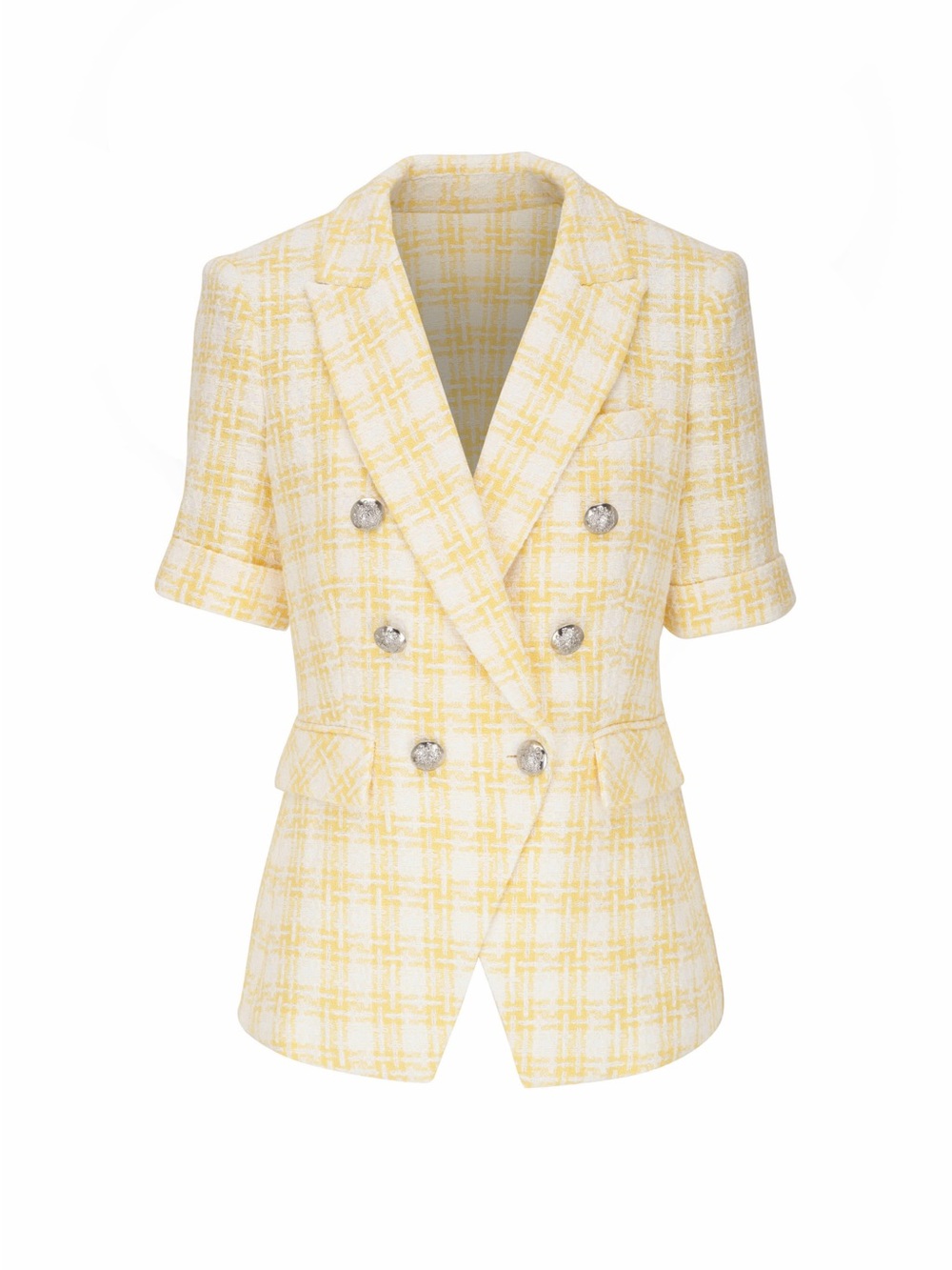Veronica Beard Yellow Tweed Blazer set - Picture 2 of 5